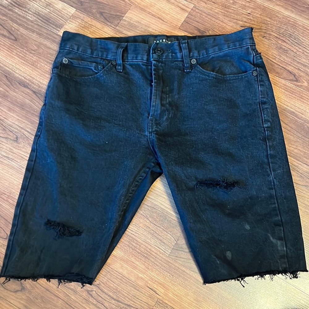 Pacsun jean shorts distressed